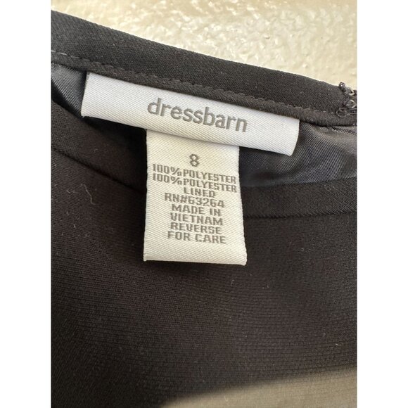 NWT Dressbarn Womens Black Pleated Hem Skirt Size 8 Polyester Lined zipper - Picture 4 of 8
